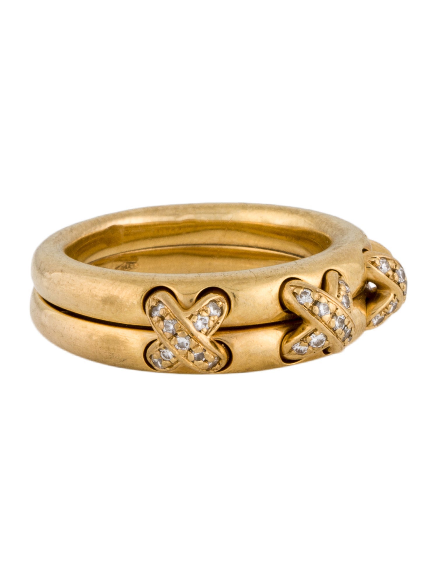 Chaumet 18K Diamond Triple X Band