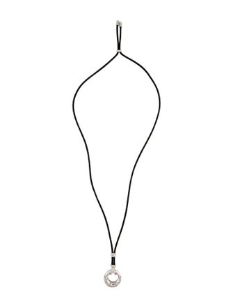 Chaumet 18K Diamond Anneau Cord Pendant Necklace