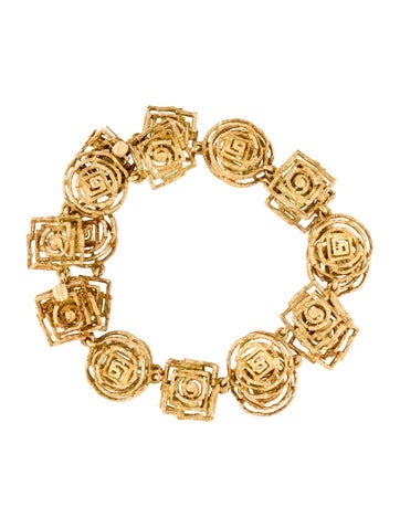 Chaumet Link Vintage 18K Modernist Bracelet Set