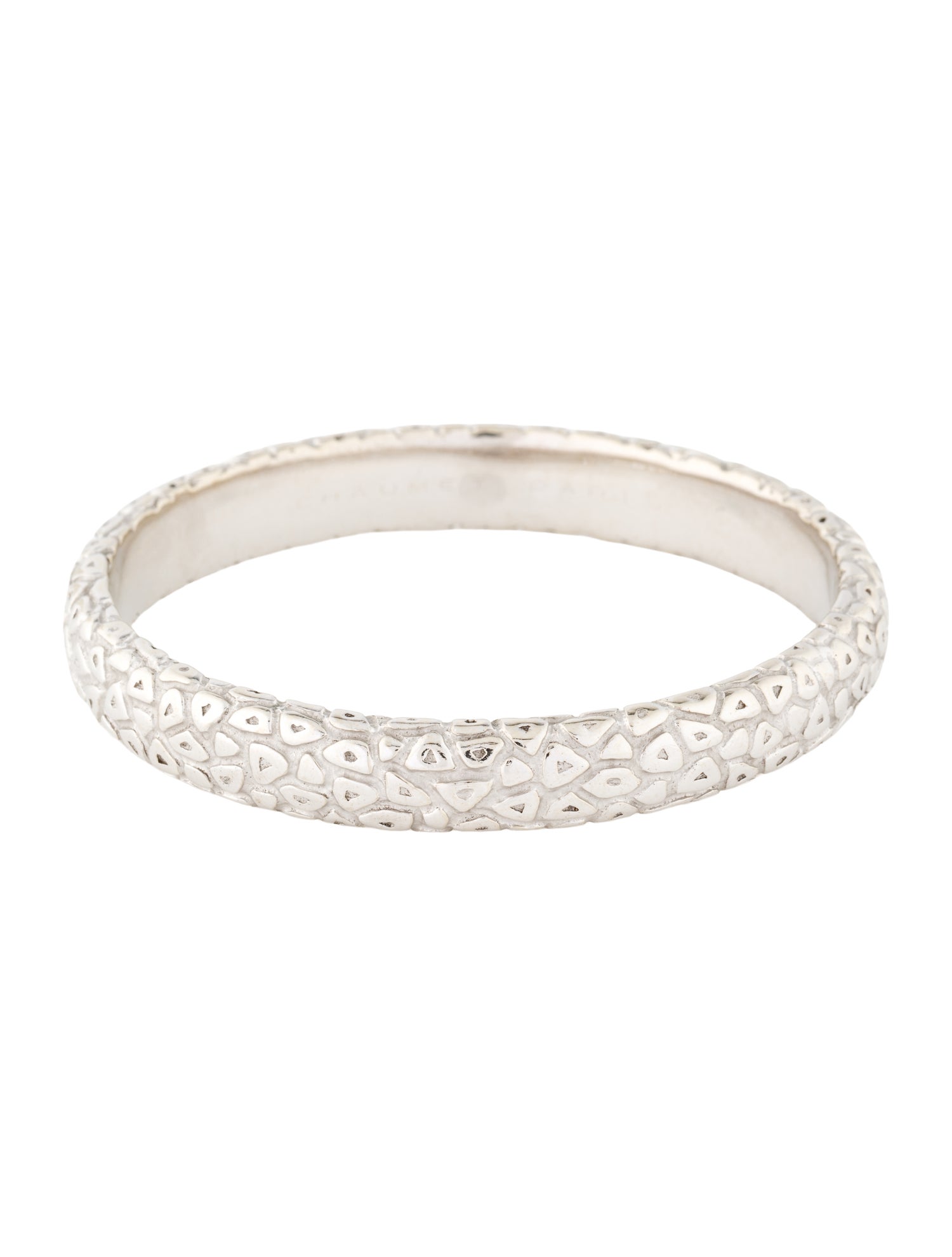 Chaumet 18K Textured Bangle Bracelet