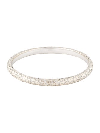 Chaumet 18K Textured Bangle Bracelet