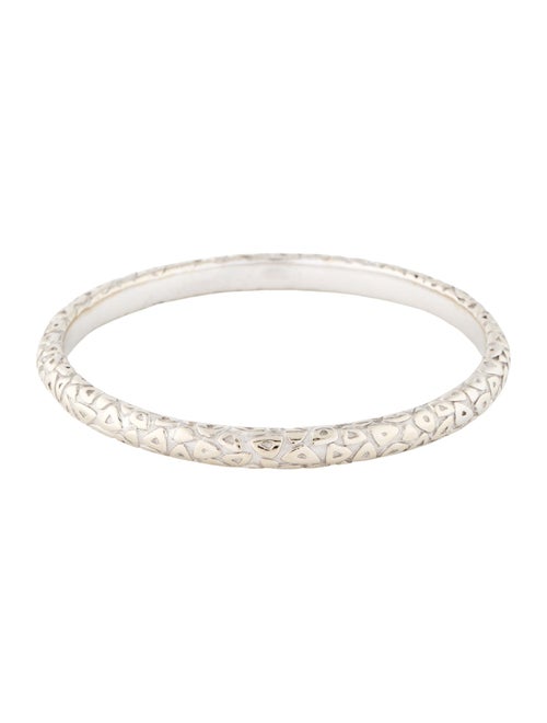 Chaumet 18K Textured Bangle Bracelet