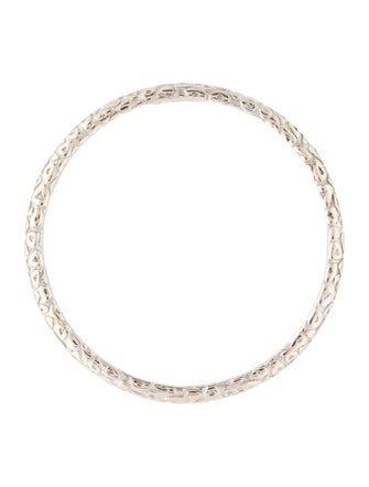 Chaumet 18K Textured Bangle Bracelet