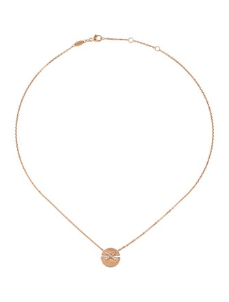 Chaumet 18K Diamond Jeux de Liens Harmony Pendant Necklace