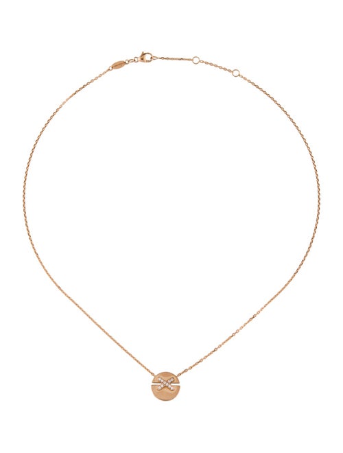 Chaumet 18K Diamond Jeux de Liens Harmony Pendant Necklace