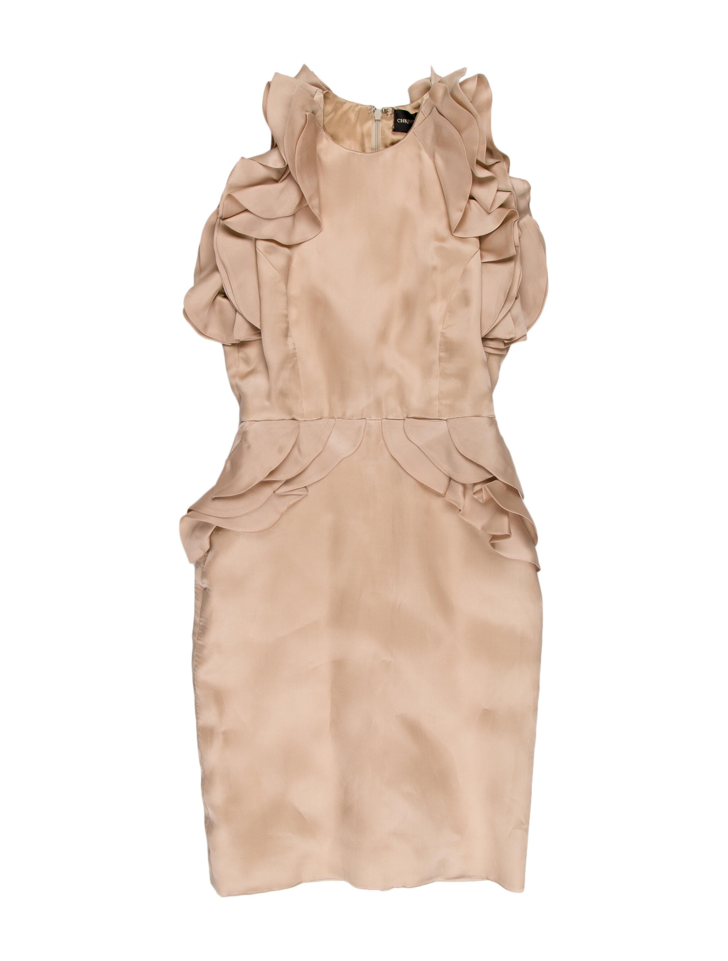 Christian Siriano Crew Neck Mini Dress