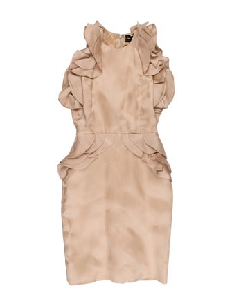 Christian Siriano Crew Neck Mini Dress