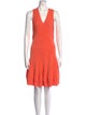 Christian Siriano V-Neck Mini Dress