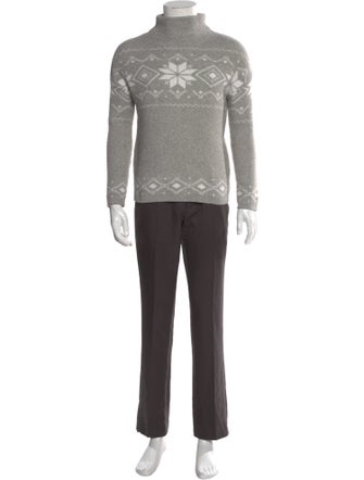 Christian Siriano Printed Turtleneck Sweater