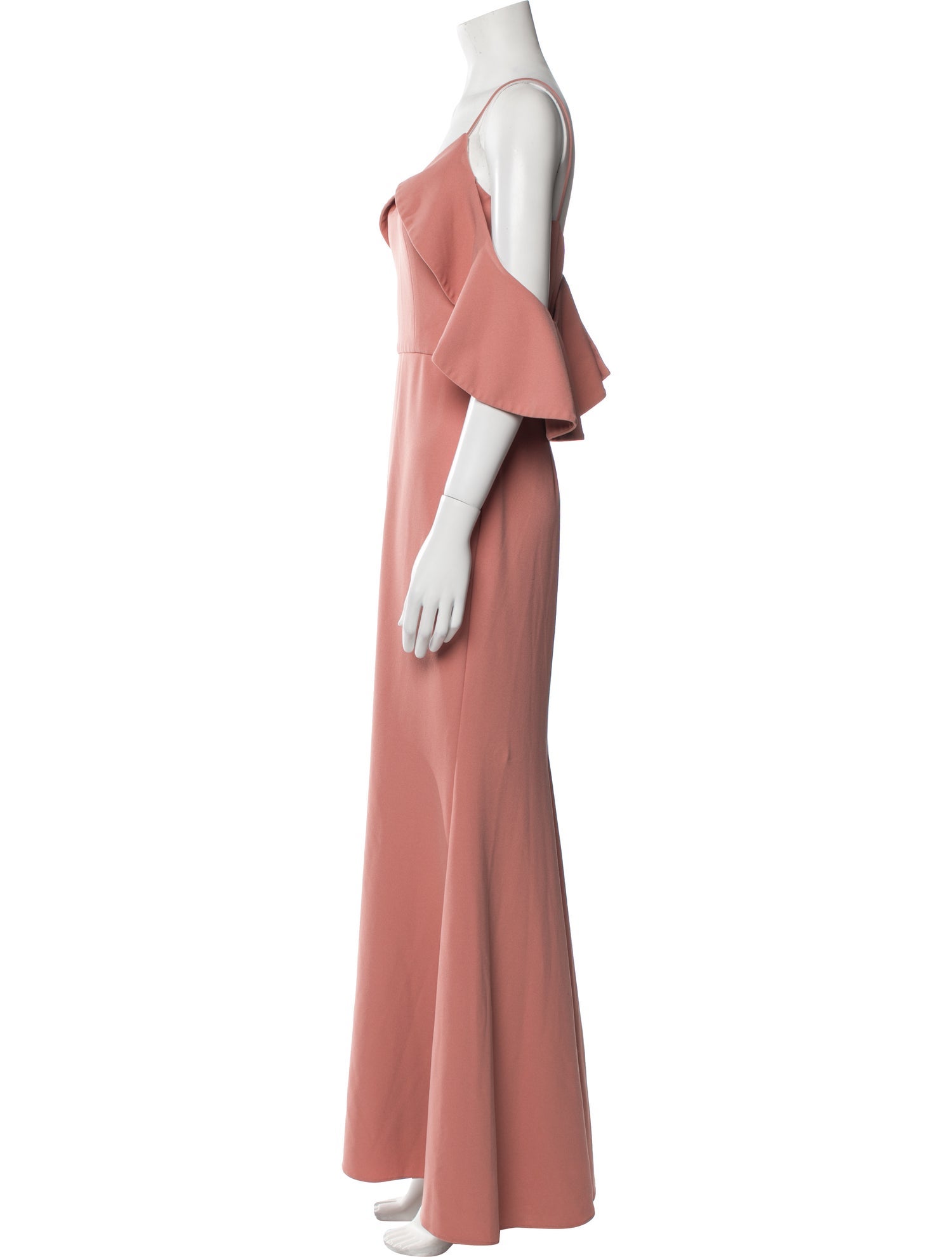Christian Siriano V-Neck Long Dress