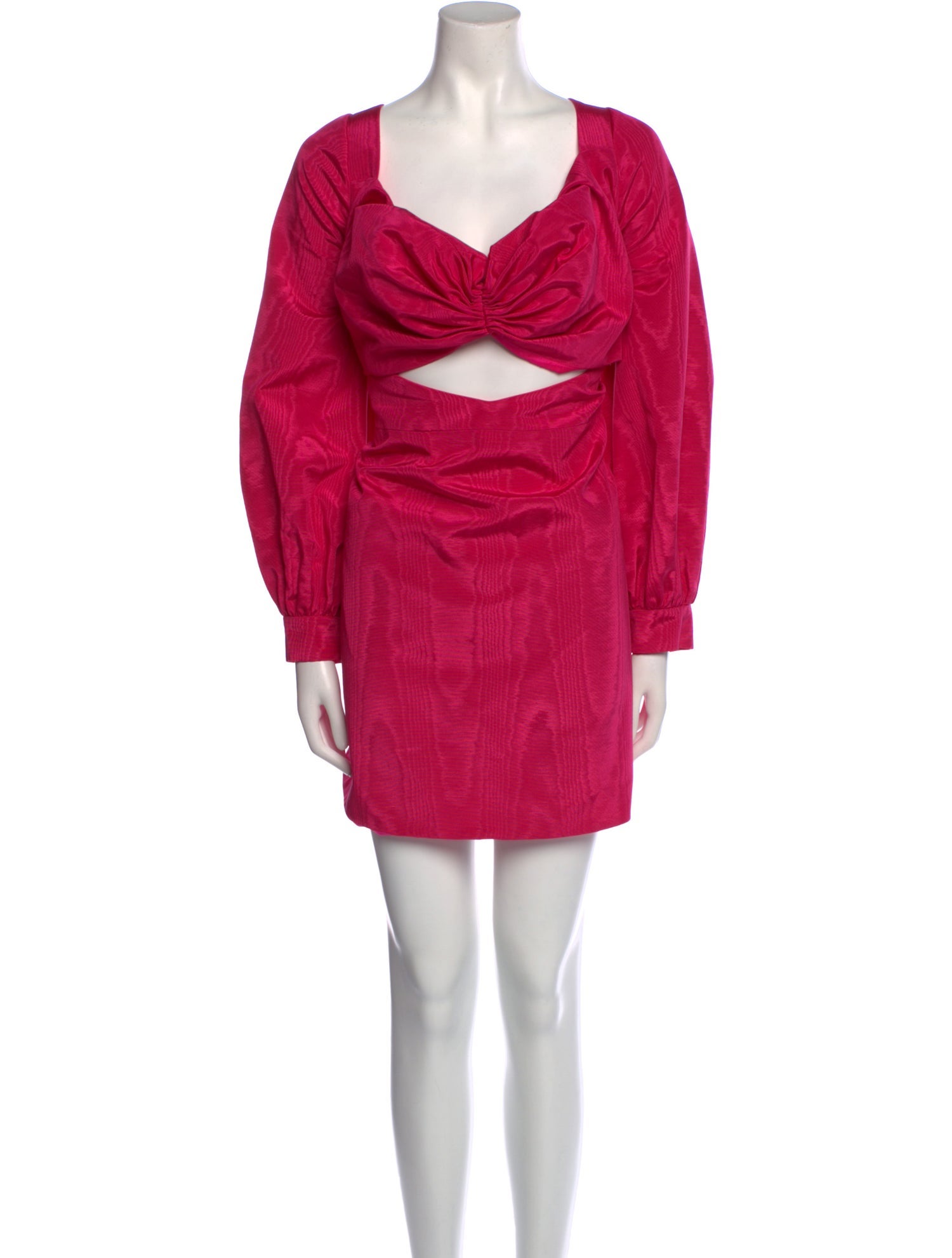 Christian Siriano V-Neck Knee-Length Dress