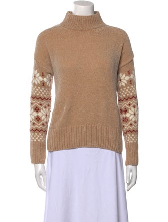 Christian Siriano Printed Turtleneck Sweater