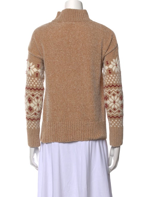 Christian Siriano Printed Turtleneck Sweater