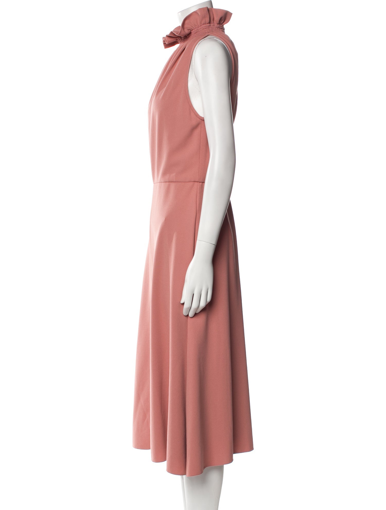 Christian Siriano Mock Neck Long Dress