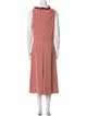 Christian Siriano Cowl Neck Midi Length Dress