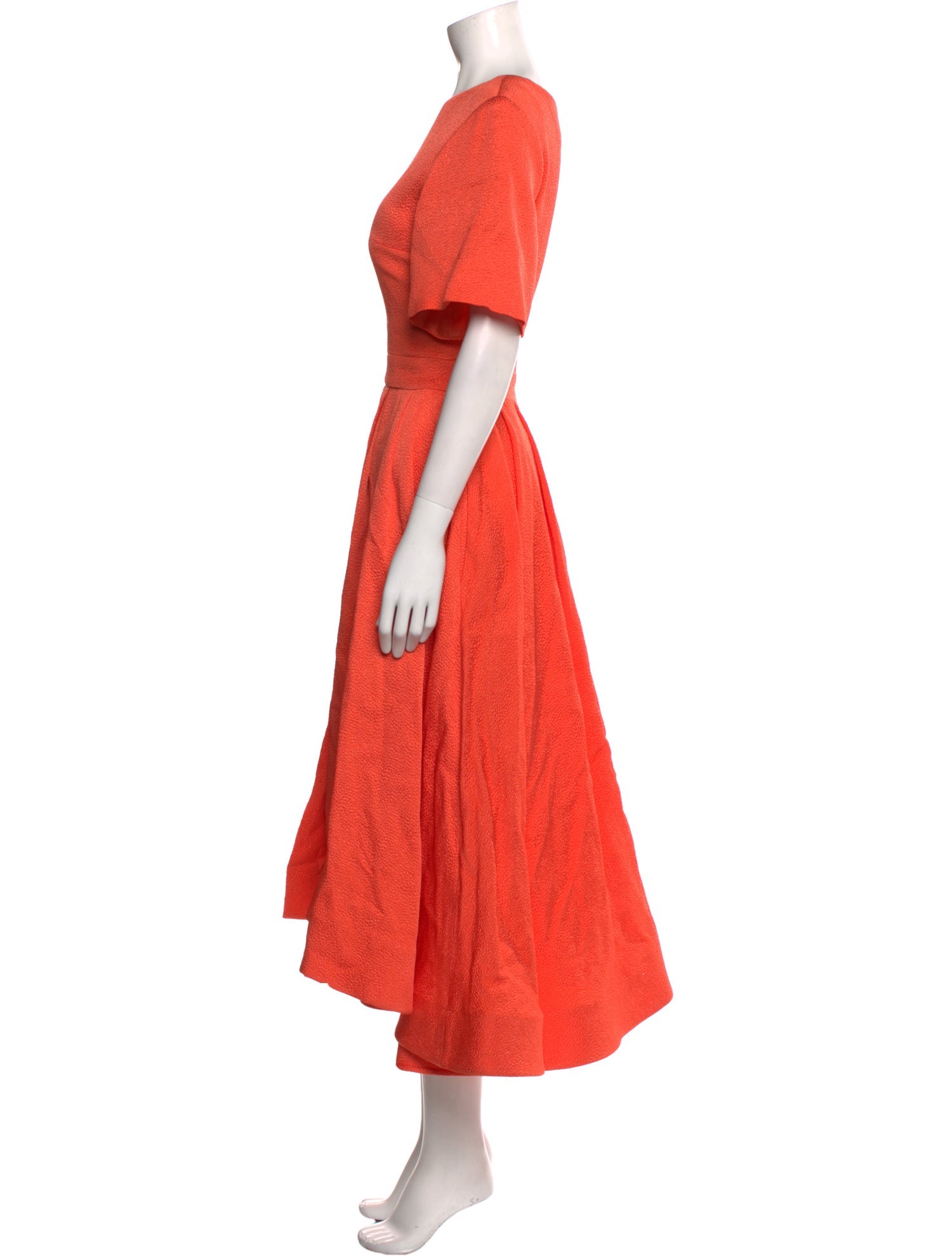 Christian Siriano Crew Neck Long Dress