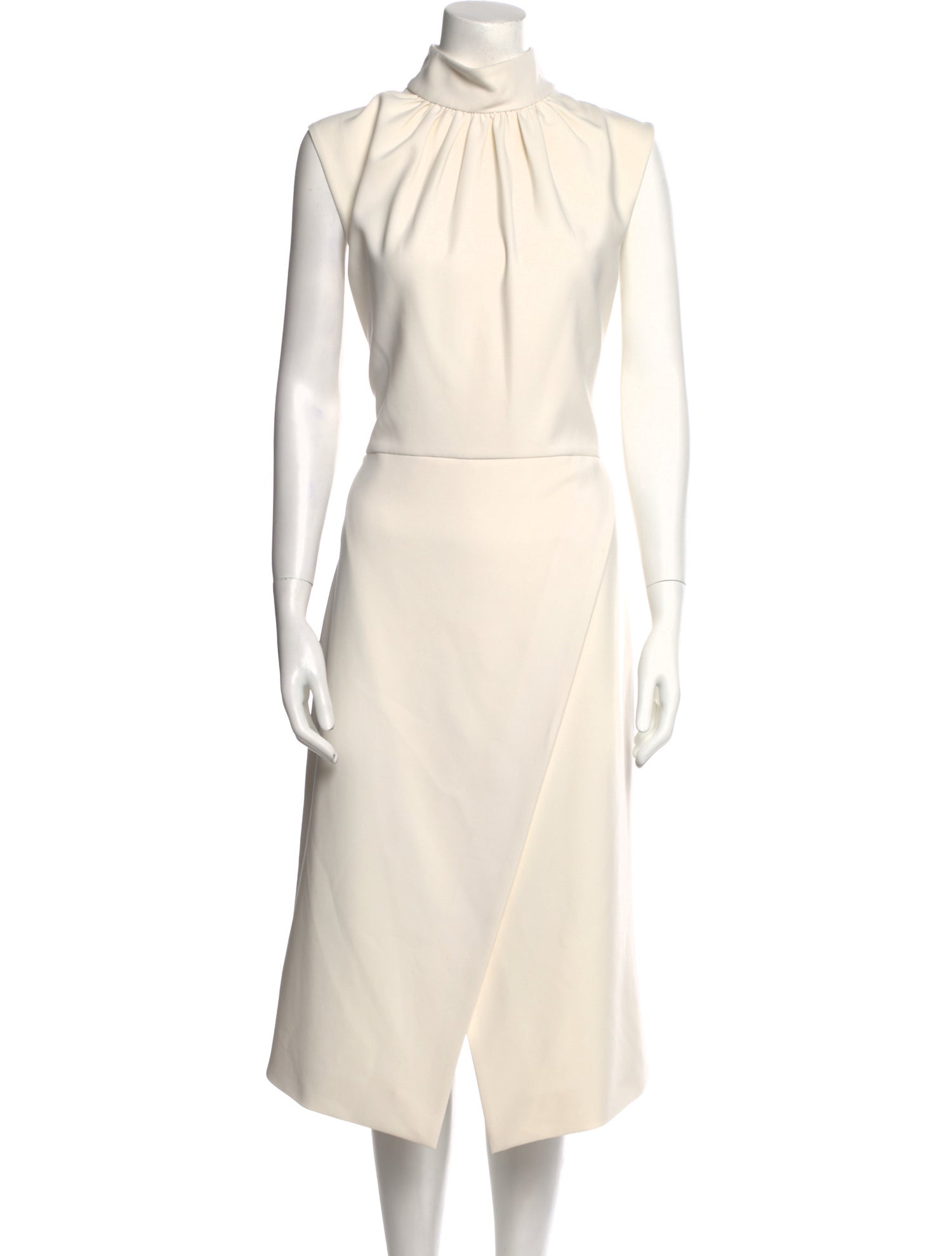 Christian Siriano Mock Neck Long Dress