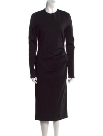 Christian Siriano Crew Neck Midi Length Dress