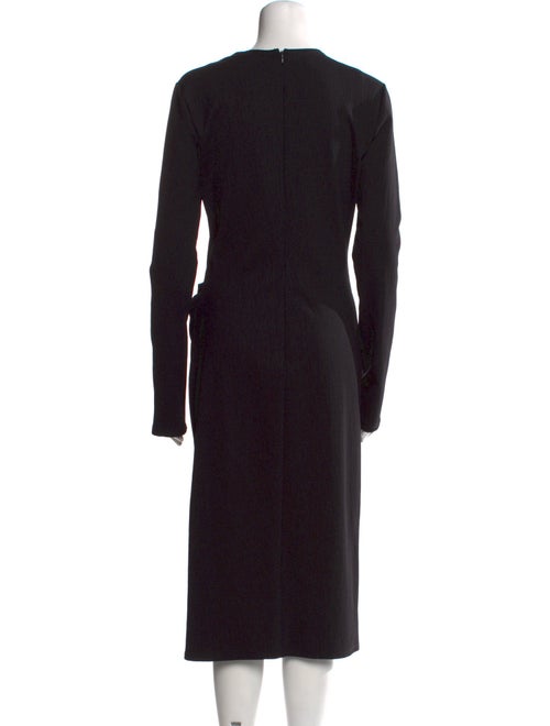 Christian Siriano Crew Neck Midi Length Dress