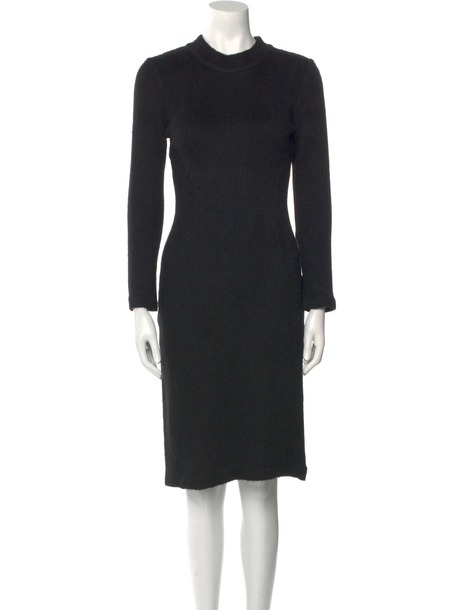 Christian Siriano Mock Neck Knee-Length Dress