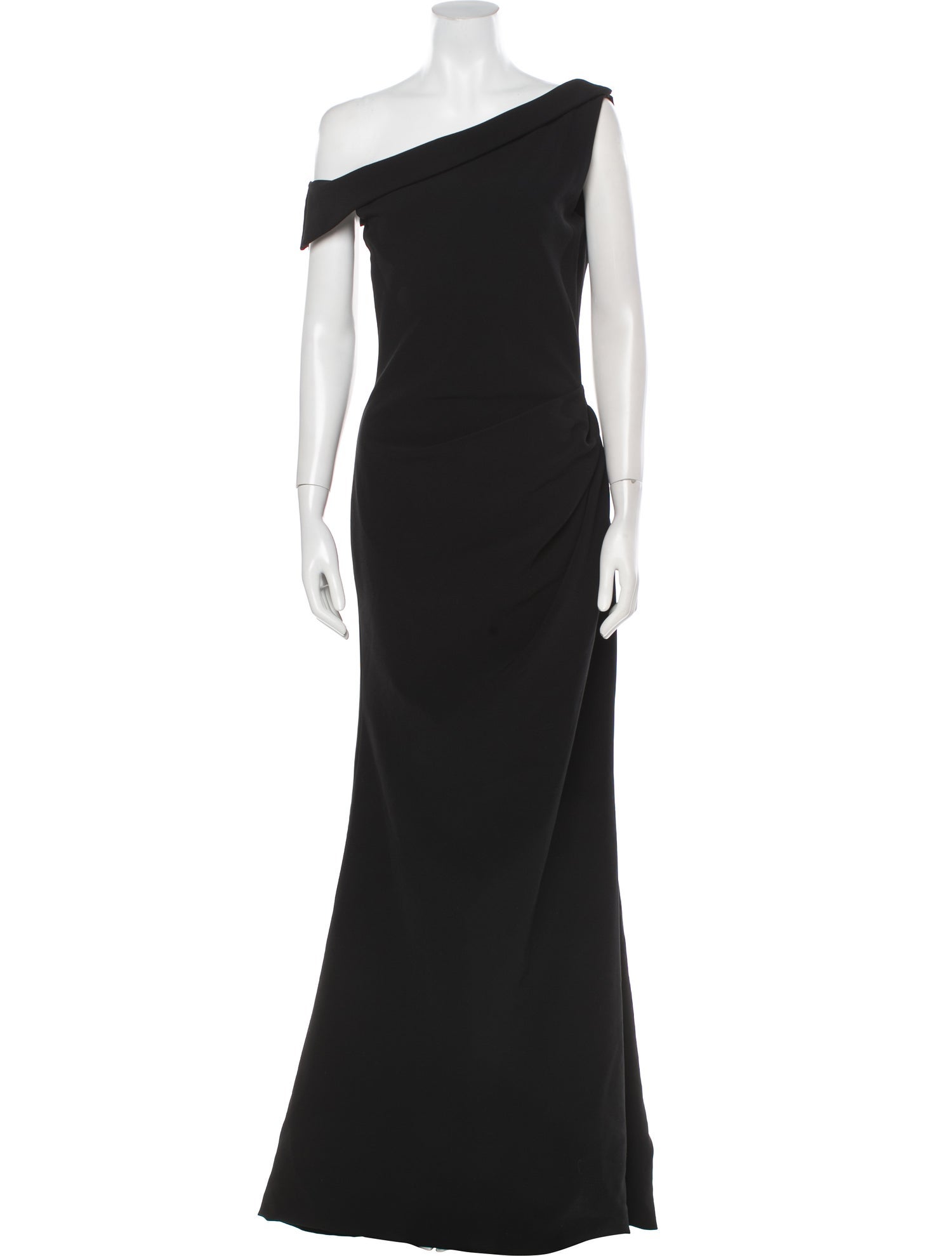 Christian Siriano One-Shoulder Long Dress