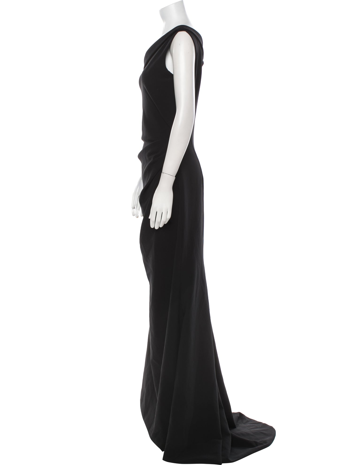 Christian Siriano One-Shoulder Long Dress