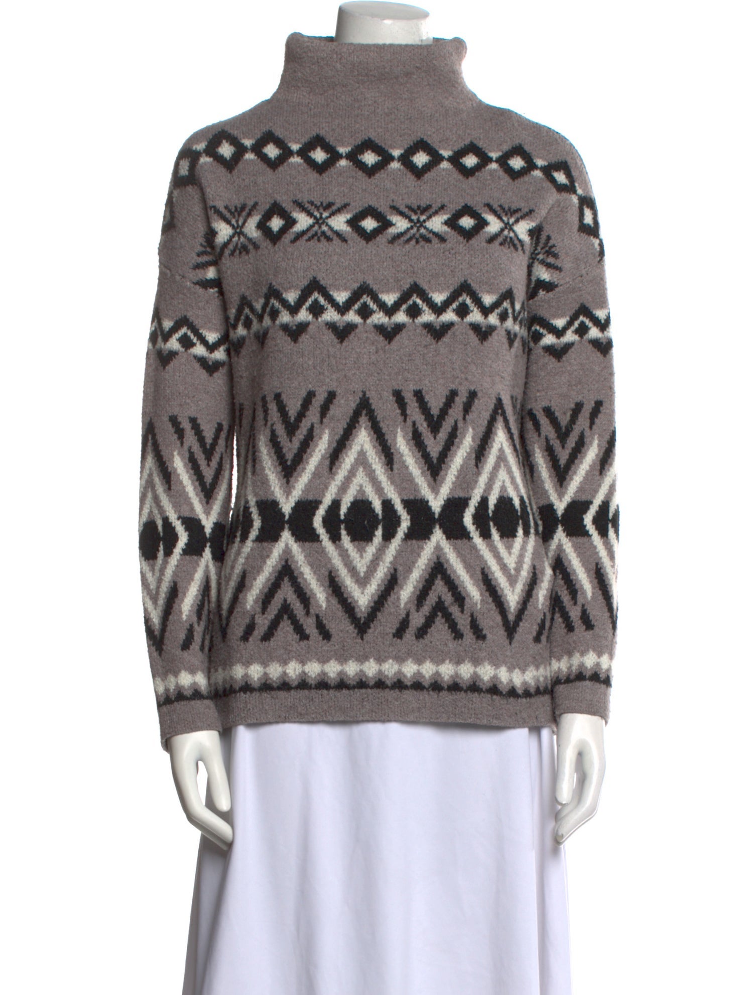Christian Siriano Printed Turtleneck Sweater