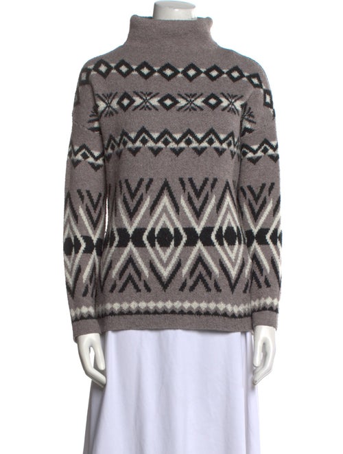 Christian Siriano Printed Turtleneck Sweater