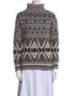 Christian Siriano Printed Turtleneck Sweater