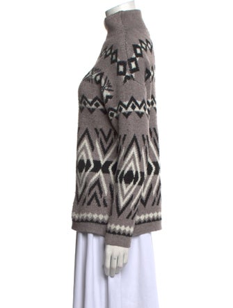 Christian Siriano Printed Turtleneck Sweater