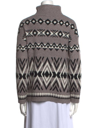 Christian Siriano Printed Turtleneck Sweater