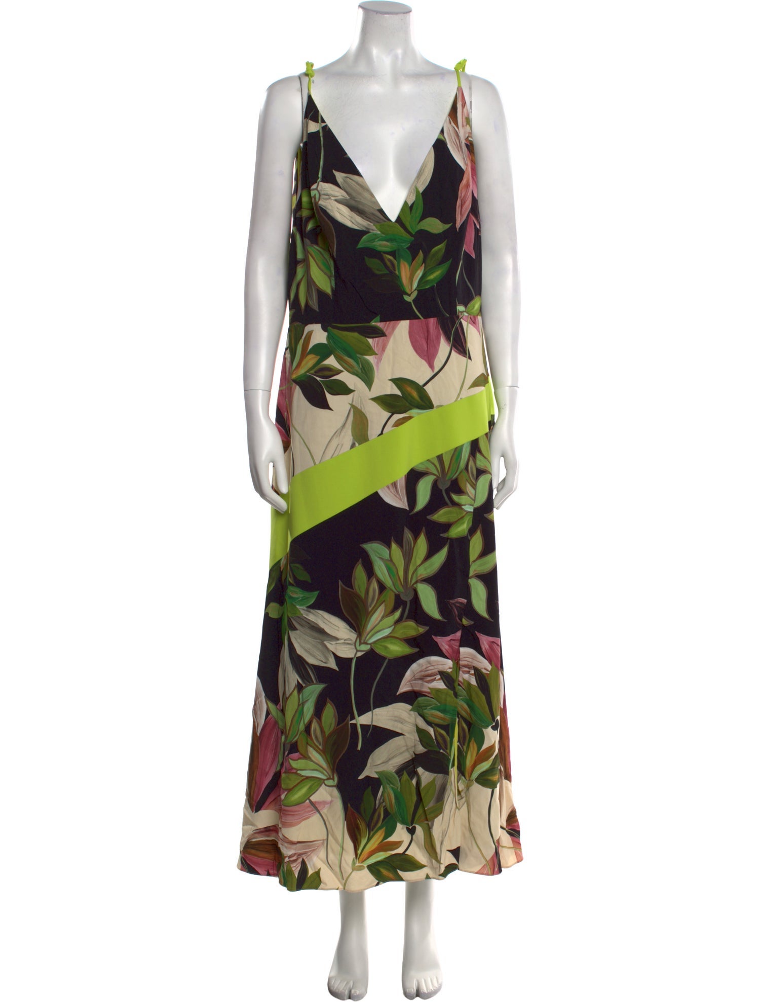 Christian Siriano Floral Print Long Dress w/ Tags