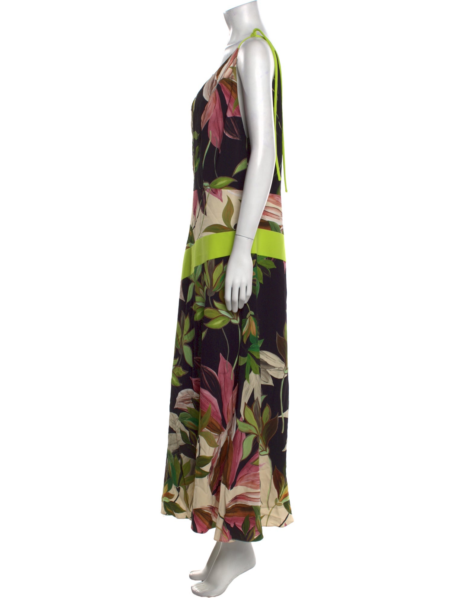 Christian Siriano Floral Print Long Dress w/ Tags