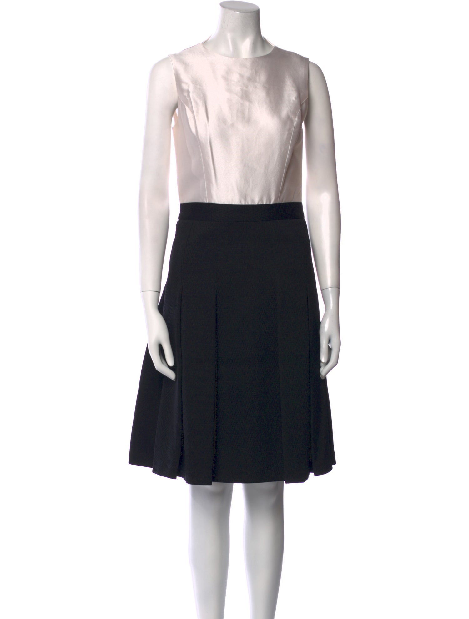 Christian Siriano Silk Knee-Length Dress