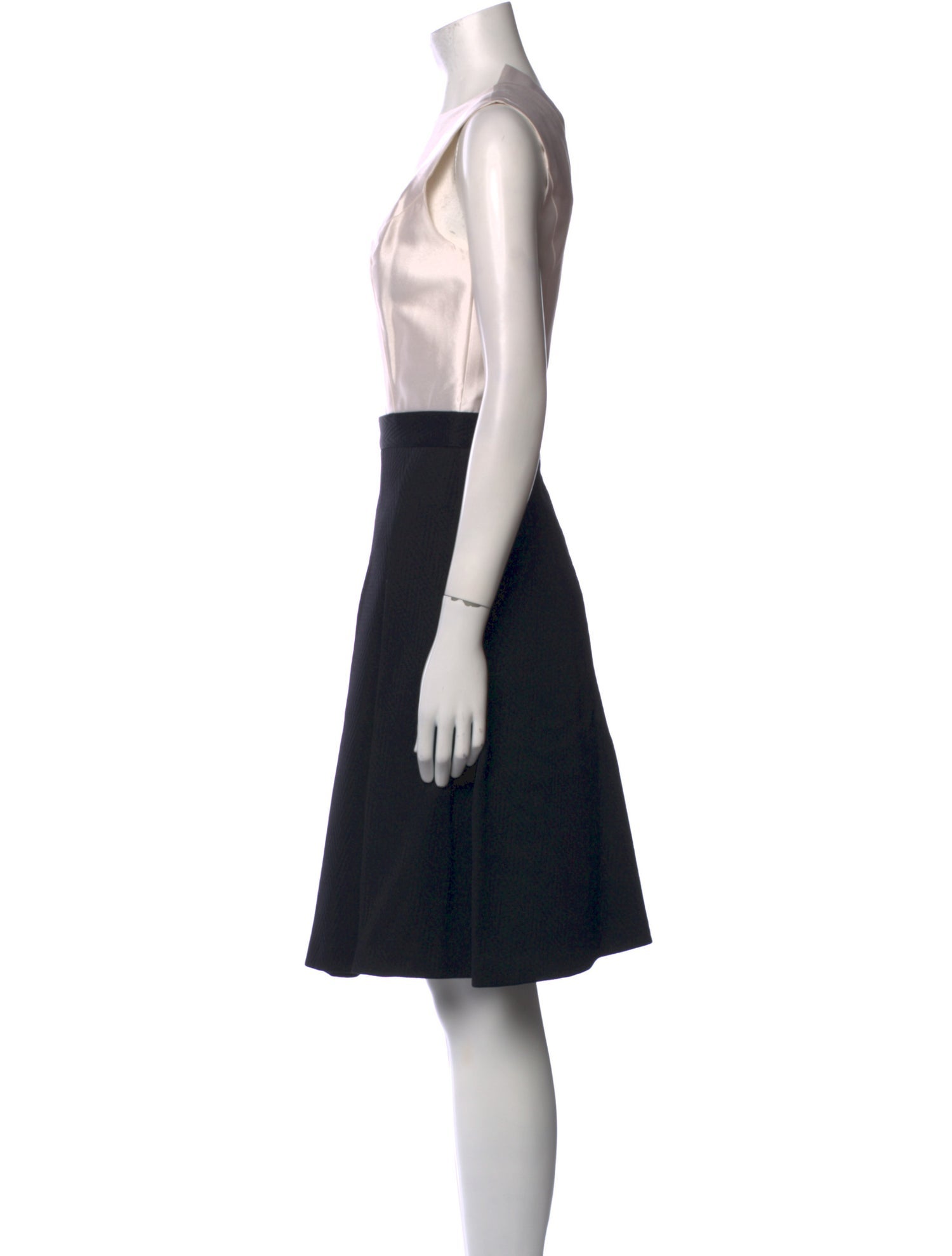 Christian Siriano Silk Knee-Length Dress