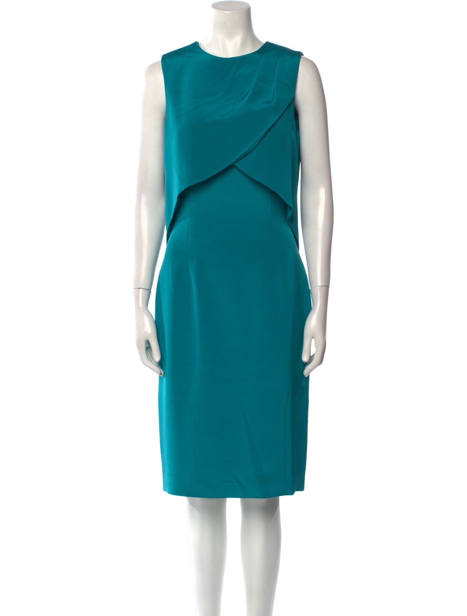 Christian Siriano Silk Midi Length Dress