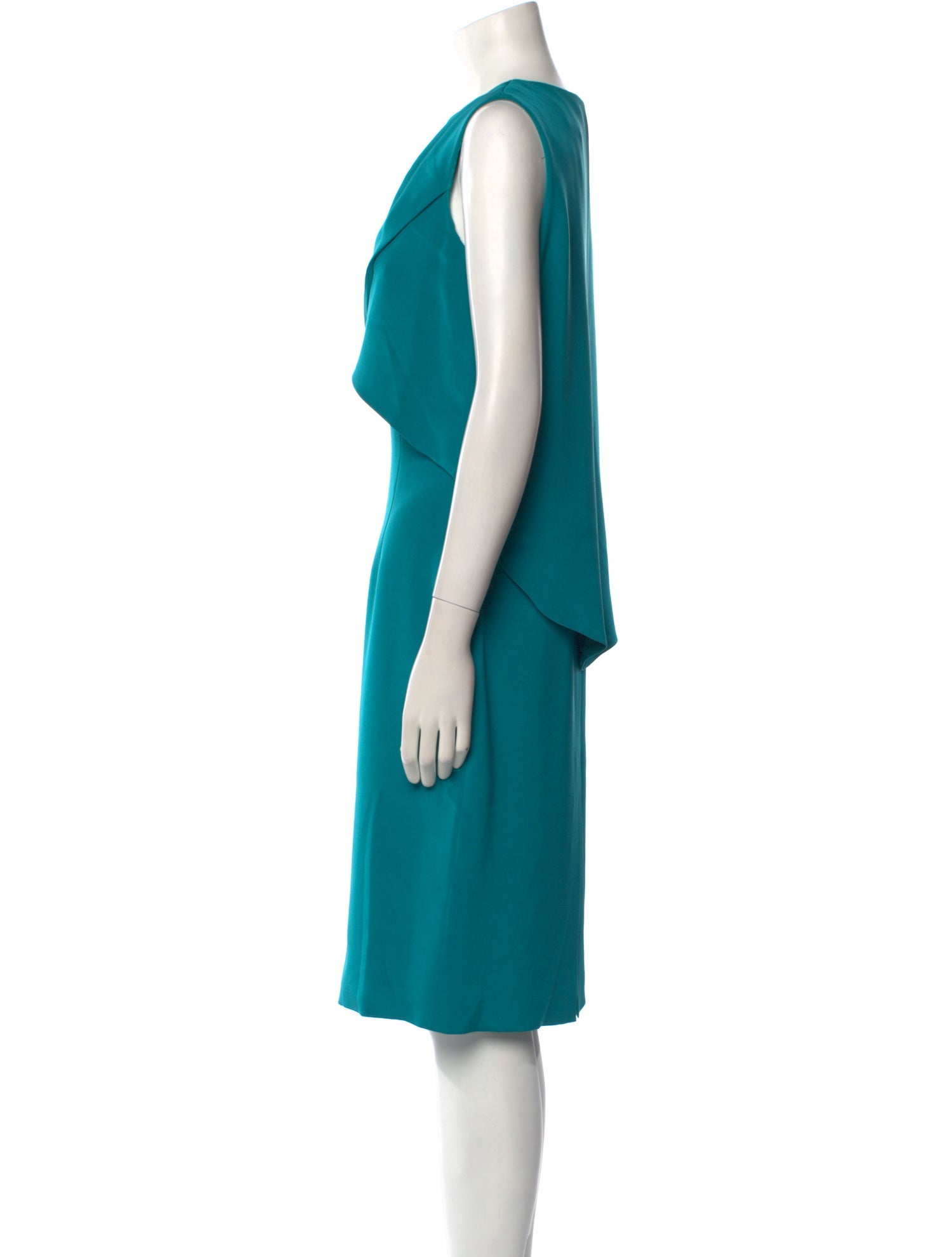 Christian Siriano Silk Midi Length Dress