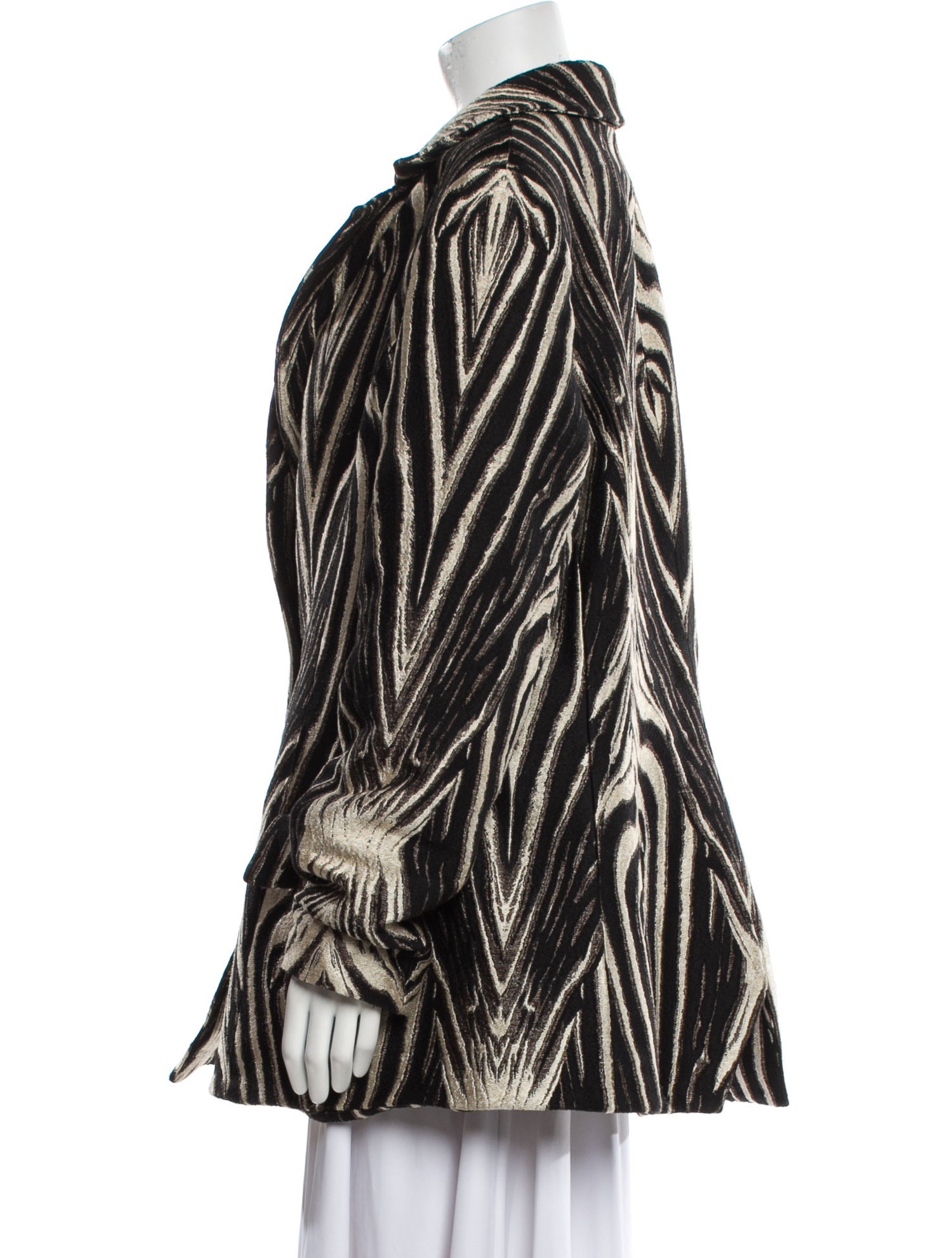 Christian Siriano Striped Coat