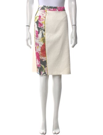 Christian Siriano Printed Knee-Length Skirt