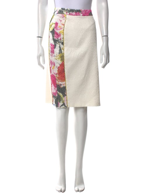 Christian Siriano Printed Knee-Length Skirt