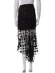 Christian Siriano Lace Pattern Midi Length Skirt