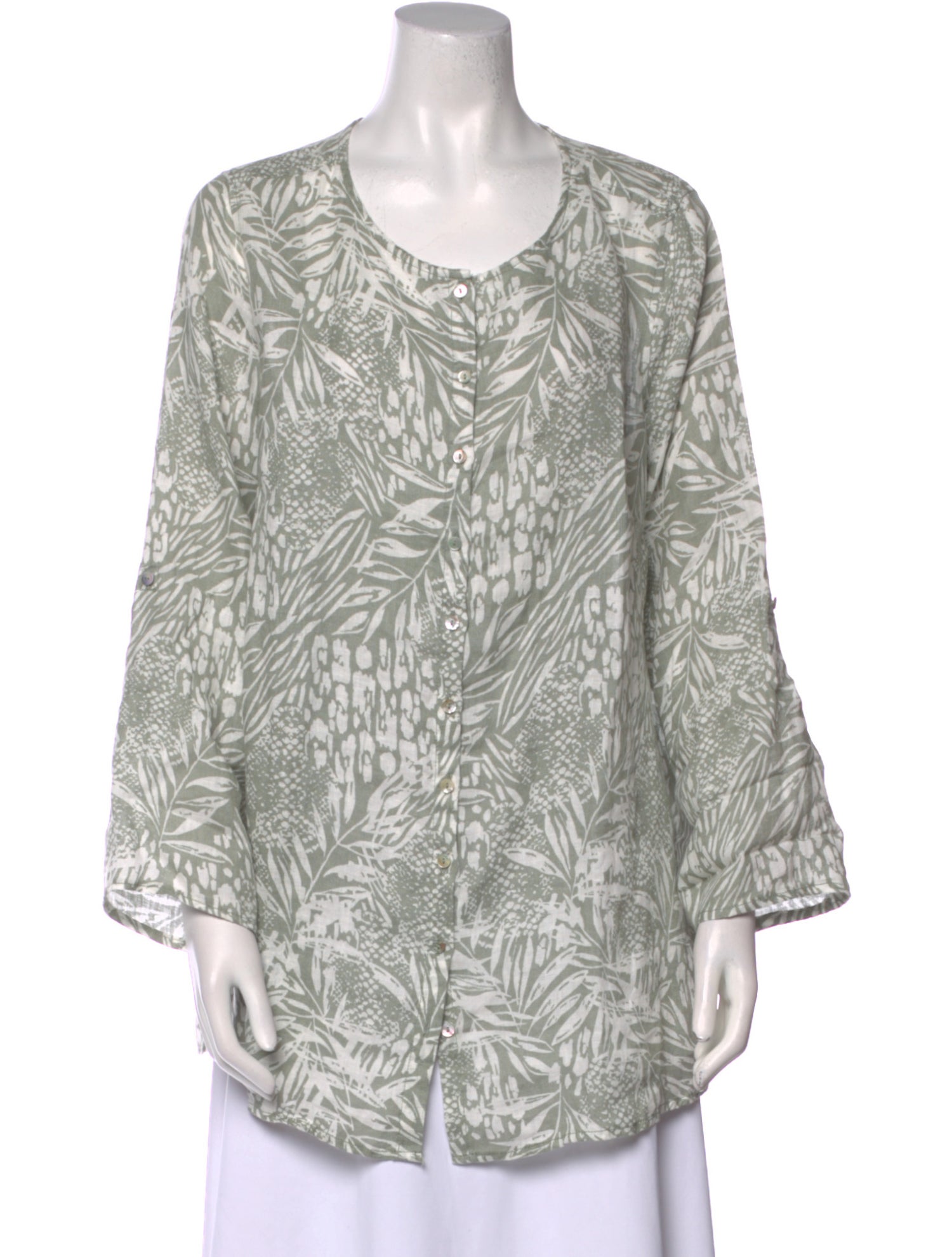 Christian Siriano Linen Printed Tunic w/ Tags