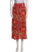 Christian Siriano Printed Midi Length Skirt