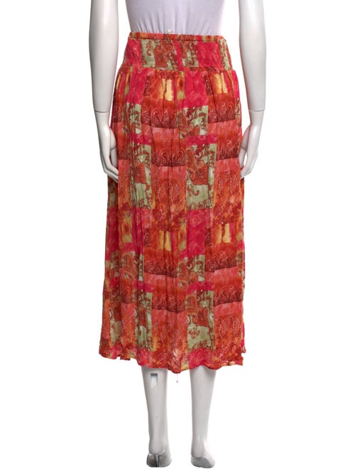 Christian Siriano Printed Midi Length Skirt