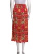 Christian Siriano Printed Midi Length Skirt