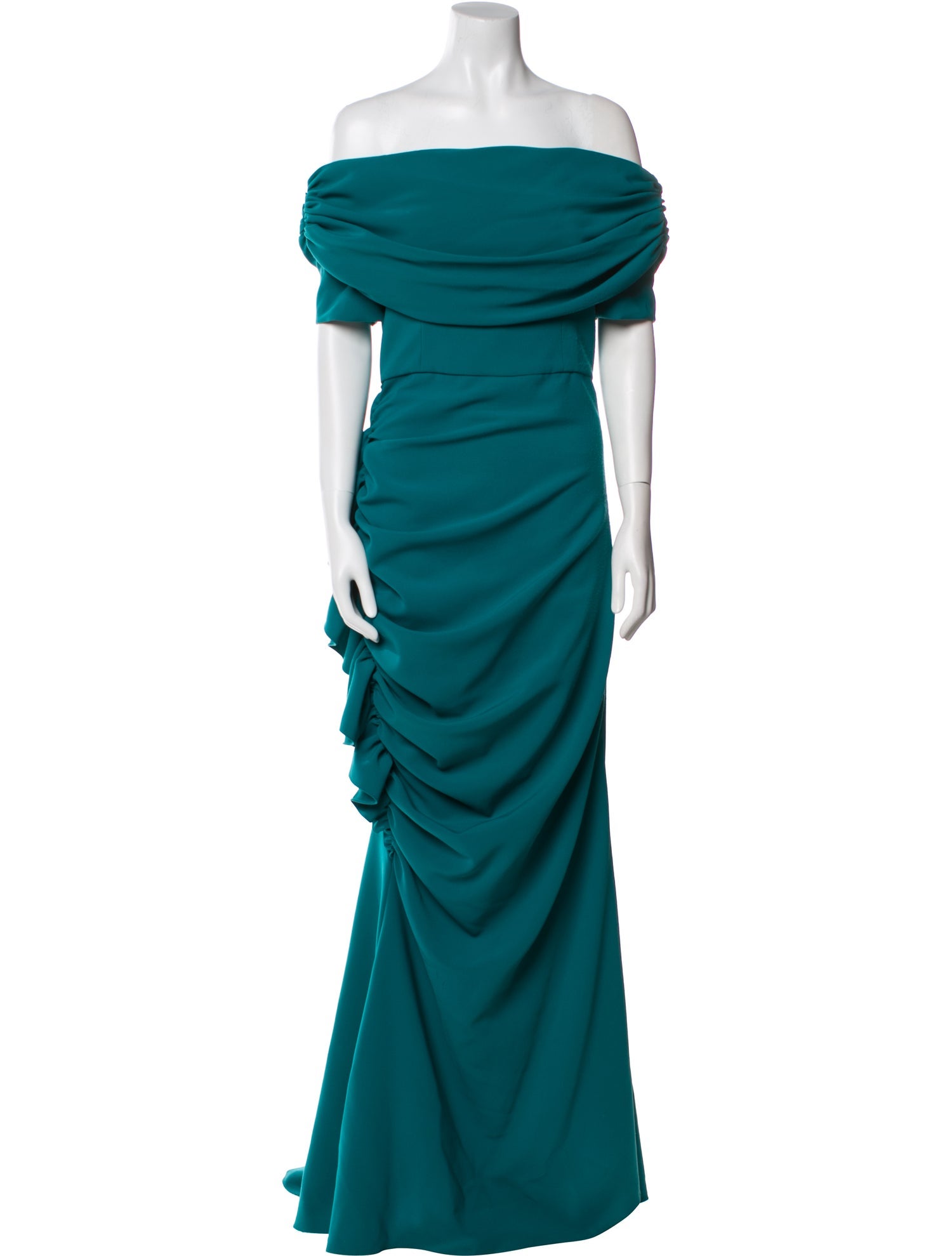 Christian Siriano Off-The-Shoulder Long Dress