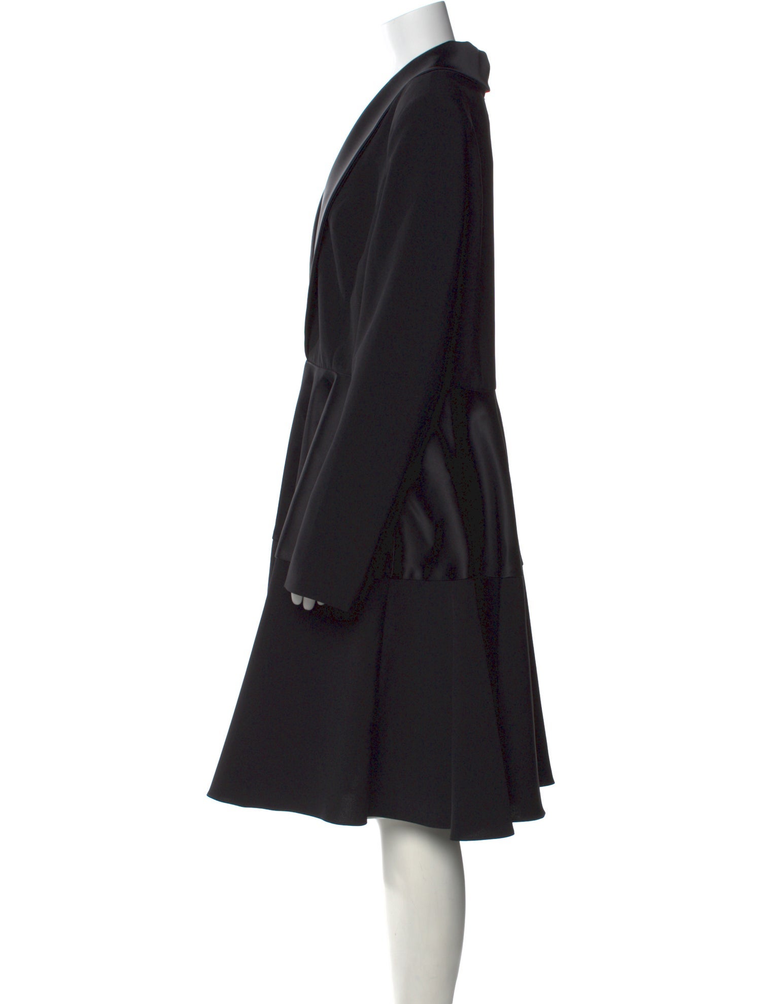 Christian Siriano V-Neck Midi Length Dress