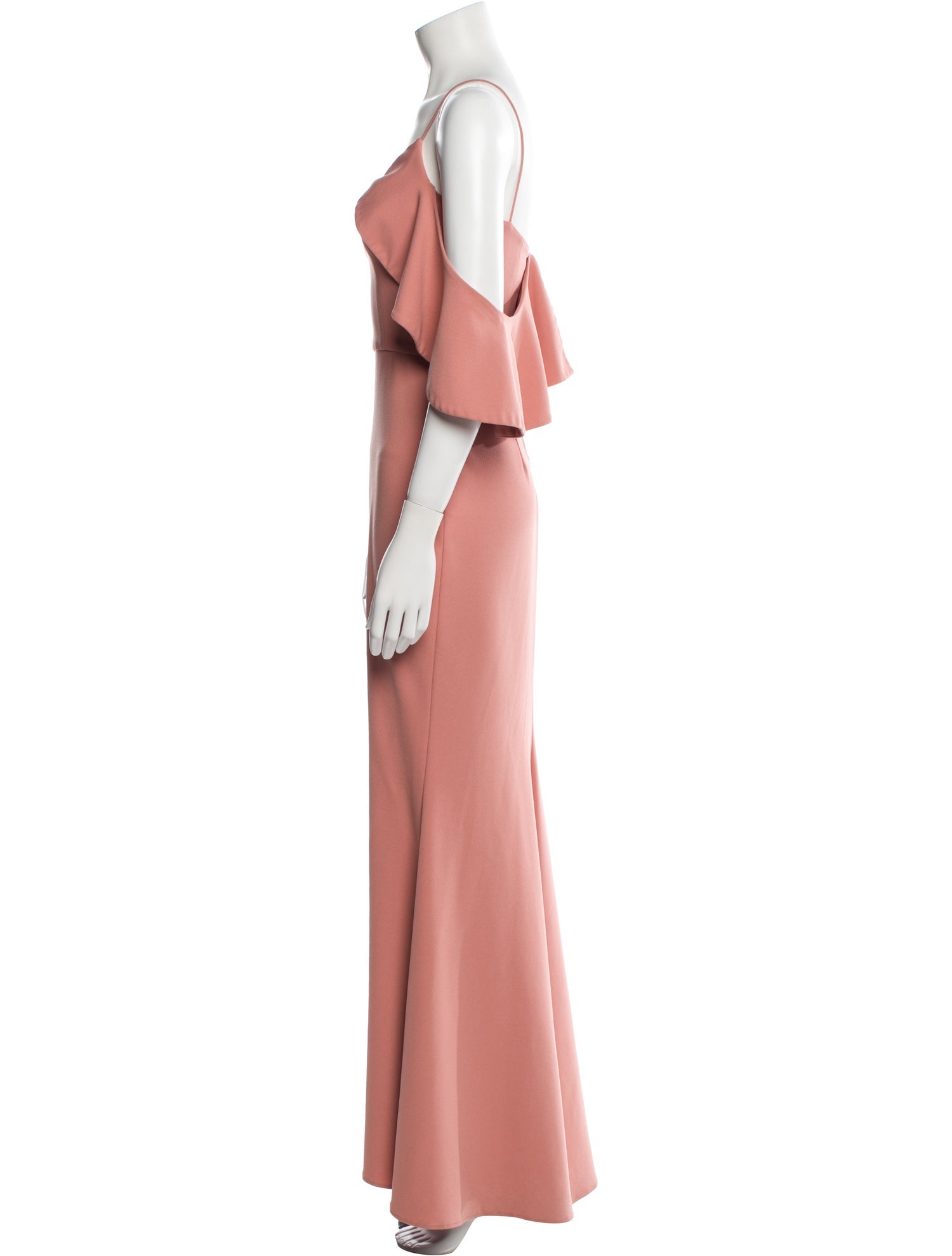 Christian Siriano V-Neck Long Dress