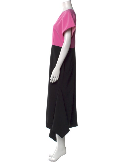 Christian Siriano Colorblock Pattern Long Dress