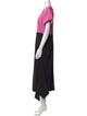 Christian Siriano Colorblock Pattern Long Dress